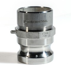 Камлоки нержавеющие со штуцером под приварку серии A